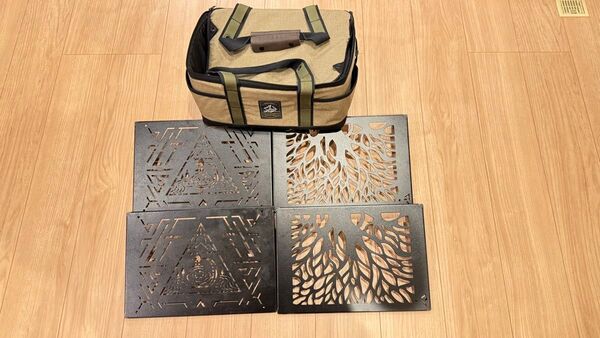 DEVISE WORKS/BLACK DESIGNDEVISE IRON2個+ツリー柄2個+BLACK DESIGN BAG