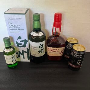 白州フルボトルミニボトル 山﨑ハイボール缶 メーカーズマーク46