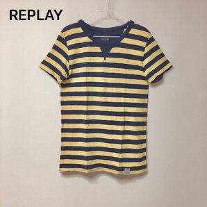 REPLAY リプレイ Tシャツ 半袖 ボーダー