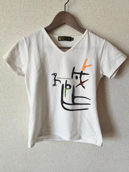 故宮博物院 Tシャツ Mサイズ 漢字 文字 asia 台湾 台北 kanji レディーストップス 半そで 白