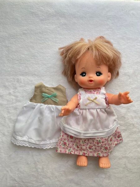 メルちゃん着せ替え用洋服2着セット⑮リボン付きふんわりワンピース
