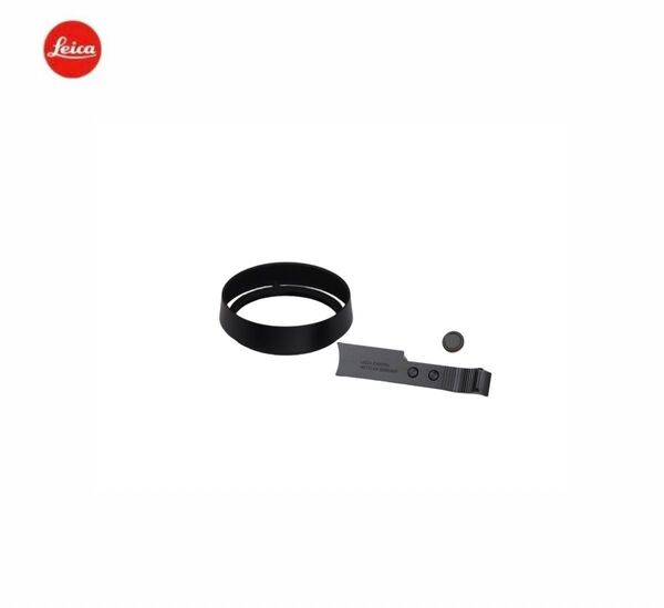 【新品、元箱付き】Leica ライカ Q3用 サムレスト レンズフード レリーズボタン セット ブラック