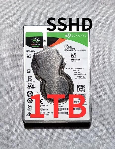 1TB HDD 1000GB / ST製 SSHD ★17226時間使用★ ポータブルHDD 外付けHDD OK!★ 2.5インチ
