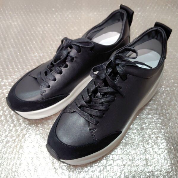 未使用 JILLSTUART shoe ジルスチュアート シューズ レースアップ 厚底 スニーカー 24.5cm