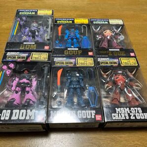 MOBILE SUIT IN ACTION!! 機動戦士ガンダム 6体セット グフ ズゴック ドム フィギュア 美品