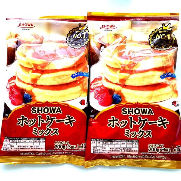 SHOWA ホットケーキミックス 200g×3袋×2個