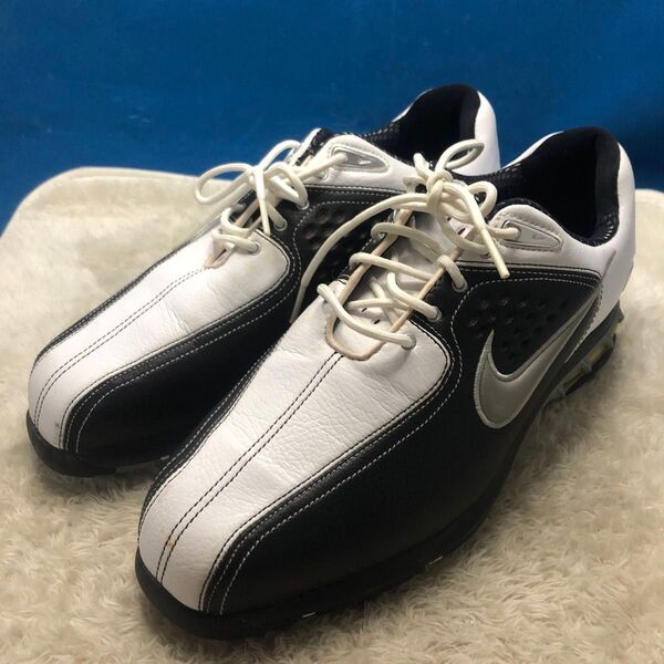 NIKE ナイキ ゴルフシューズ 25.5cm air zoom 白黒 ツートンカラー