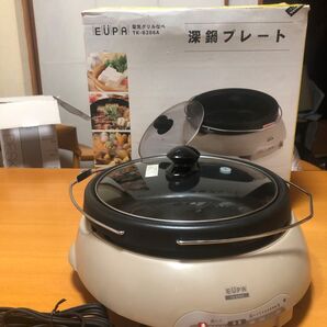EUPA 電気グリル鍋 TK-8206A 深鍋プレート