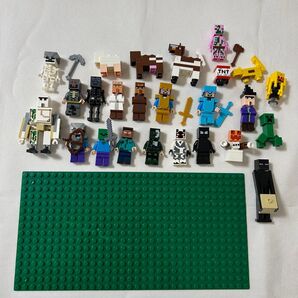 基礎板付き マイクラ ミニフィグ ブロック 互換 人気 レゴ互換