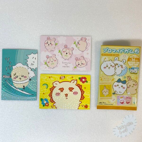 【ちいかわ CHIIKAWA ブロマイドガム2】古本屋シーサーラッコ各1種セット