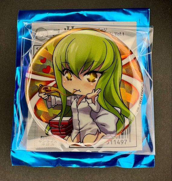コードギアス 缶バッジ C.C. ぷにキャラ