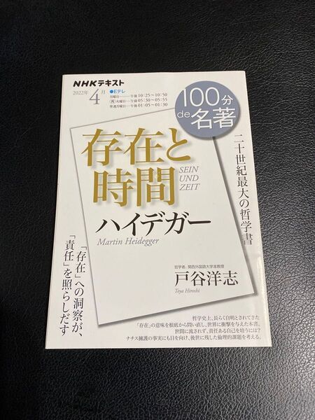 ハイデガー『存在と時間』 100分de名著