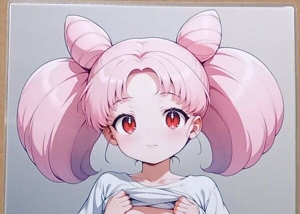 A4イラスト ラミネート セーラームーン ちびうさ