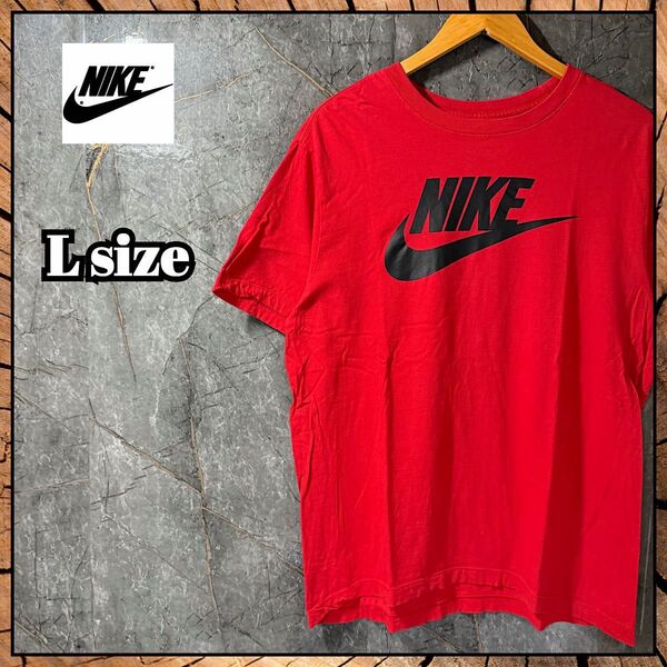 NIKEナイキTシャツ 半袖 赤 THE NIKE TEE プリント トップス