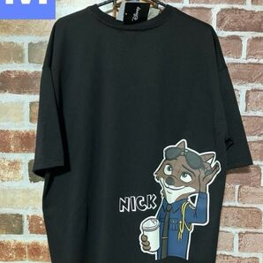 ズートピア 半袖 Tシャツ ニック 黒 メンズ M