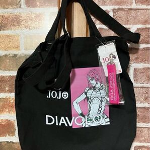 ジョジョの奇妙な冒険 ディアボロ 2way トートバッグ 黒 アベイル