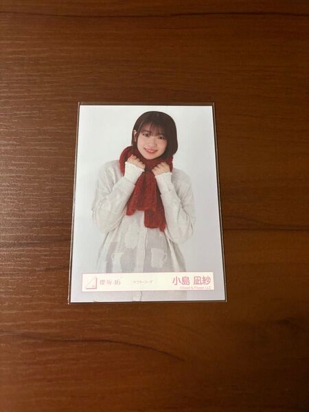 櫻坂46 小島凪紗 マフラーコーデ 生写真 チュウ