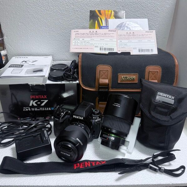 極美品 ペンタックス PENTAX K-7 レンズ2本セット おまけ付き