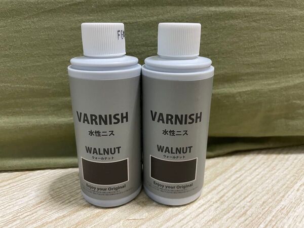 水性ニス ウォールナット 80ml 2本