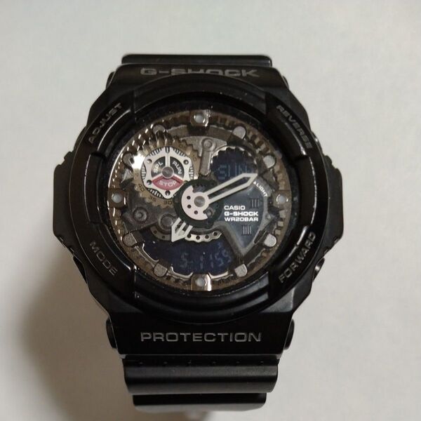 【中古】CASIO カシオ☆ G-SHOCK Gショック G-300 ブラック 腕時計 アナデジ