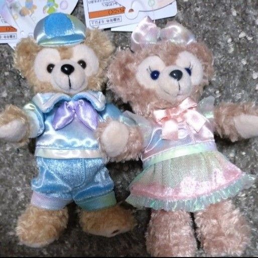 ダッフィー&シェリーメイ☆カラフルハピネス☆ぬいぐるみバッジセット