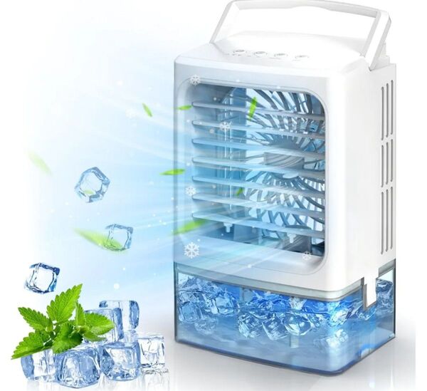 冷風機 冷風扇 【2025革新 -16℃瞬間冷却・6の冷風モード】 小型 ポータブル水冷エアコン 冷却 氷可能 1000ML大容量