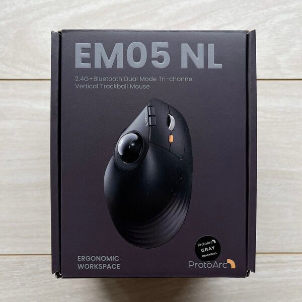【未使用新品】ProtoArc/EM05 NL/トラックボールマウス