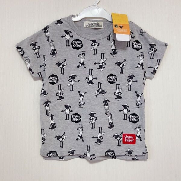 新品 タグ付き ひつじのジョーン Tシャツ 半袖 総柄 120サイズ
