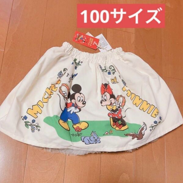 新品 タグ付き Disney ディズニー レトロコレクション LITTC リトシー ミッキー ミニー スカート