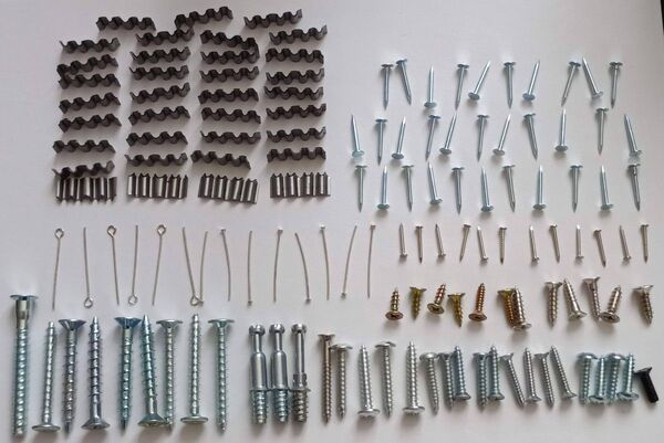 ネジ、釘、ピン、波板留め金具まとめ売り