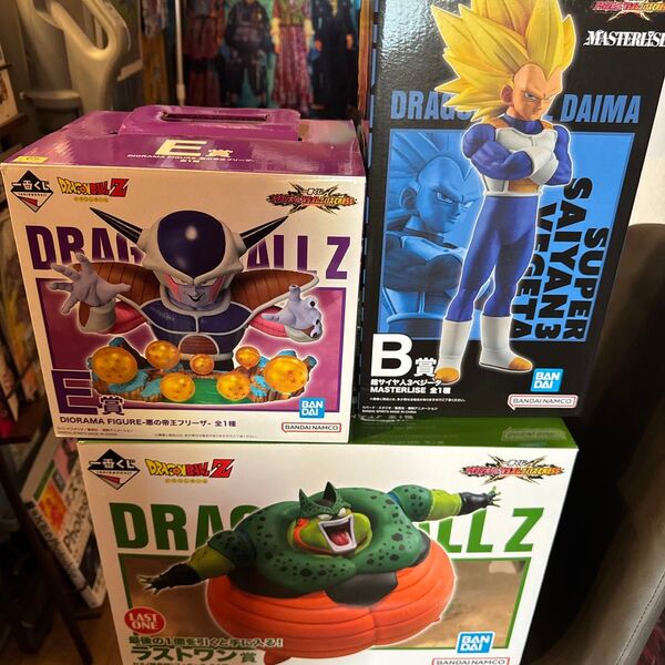 ドラゴンボール一番くじ ドラゴンボール VSオムニバスCROSS B賞ベジータ E賞フリーザ ラストワン賞 セルフィギュアセット