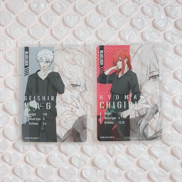 ブルーロック 凪誠士郎 千切豹馬 アクリルカード TSUTAYA 黒スーツ 薔薇
