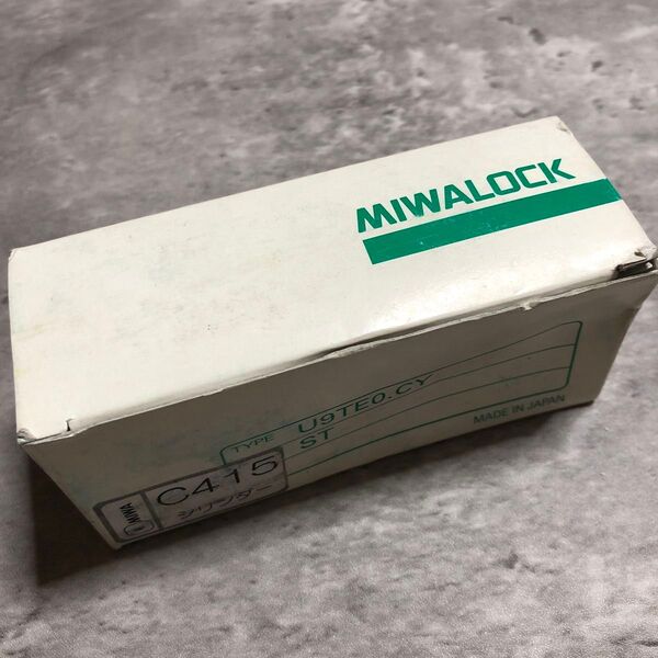 美和ロック MIWAシリンダー錠 U9TE0.CY シリンダー C415 鍵3本付属 管理番号C30