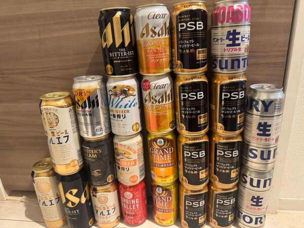 新品未使用未開封 缶ビール 飲み比べ 24本セット 500ml 4本含む アサヒ マルエフ 生ビール