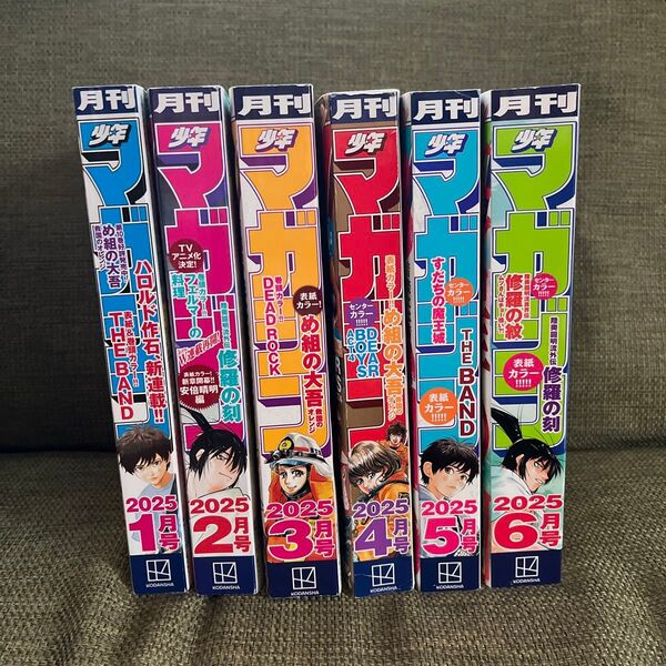 月刊少年マガジン 2025年1月号〜6月号 6冊まとめ売り