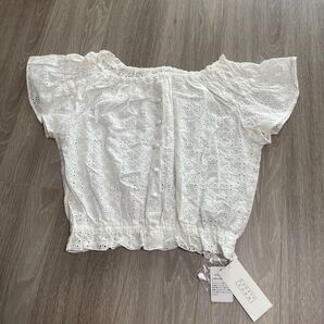 未使用 レース トップス