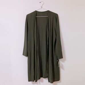 【新品未使用】je crois soi ロングカーディガン カーキー