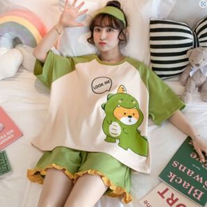 【新品未使用】レディース かわいい ルームウェア 部屋着 パジャマ セットアップ サイズM〜L