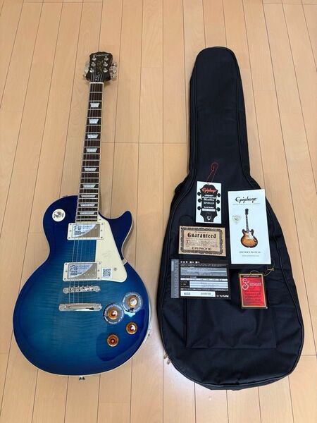 【超美品】Epiphone Les Paul Standard Pro ブルー