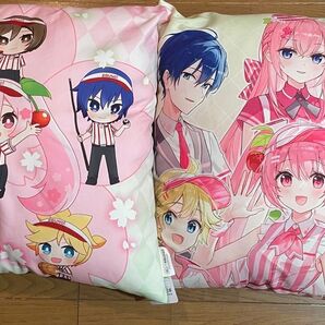 ラウンドワン限定 桜ミク スクエアクッション 全2種セット