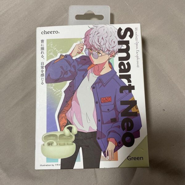 cheero Smart Neo ワイヤレスイヤホン グリーン 未使用 CHE-646
