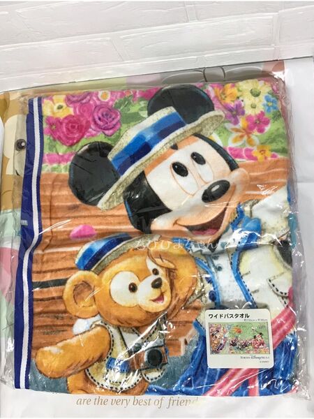 ディズニーシー★ダッフィー&フレンズ☆スプリングヴォヤッジ ワイドバスタオル★ミッキー ミニー