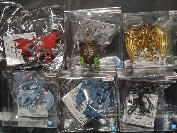 遊戯王デュエルモンスターズ フィギュアキーホルダー vol.1-vol.2 6種