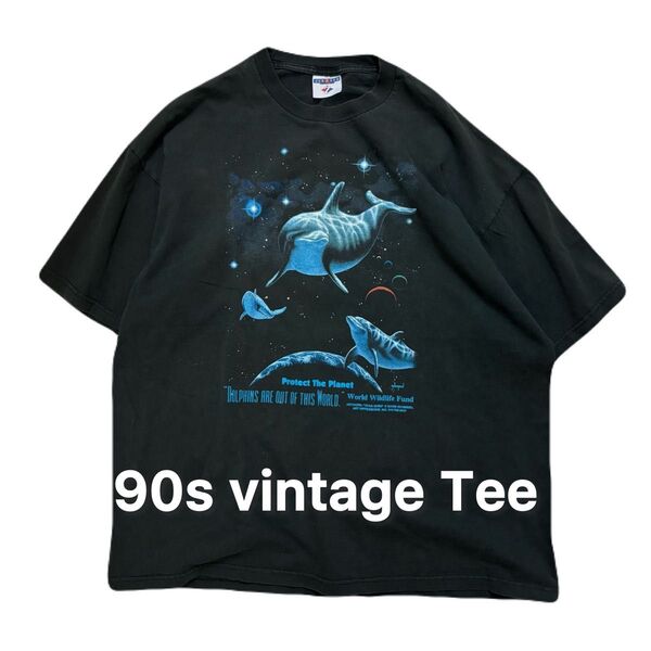 90s JERZEES vintage Tee アニマル ヴィンテージ ボロ ジャージーズ ビンテージ アメカジ Tシャツ