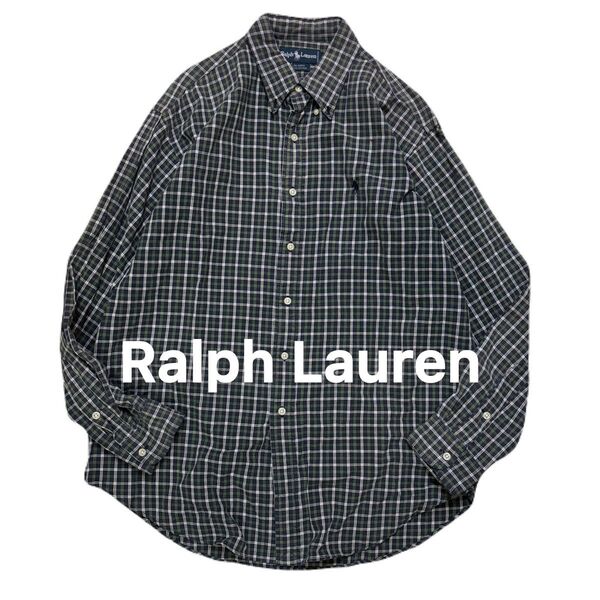 Ralph Lauren シャツ ラルフローレン ヴィンテージ ビンテージ ラルフ polo チェック 長袖シャツ