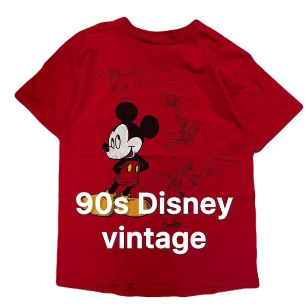 90s Disney Tシャツ ミッキー ディズニー ヴィンテージ ビンテージ アメカジ ミッキーマウス