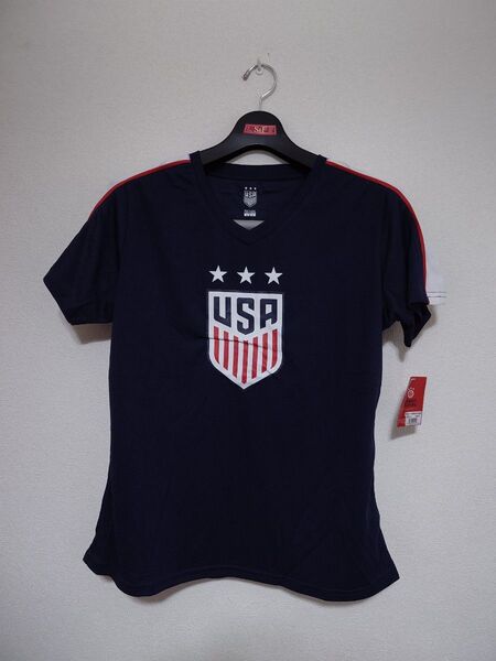サッカー アメリカ代表 アレックス・モーガン Tシャツ L ネイビー ウェア Alex Morgan 半袖