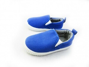 1 иен ~cL821 новый товар AAA low cut / туфли без застежки baby спортивные туфли 11.5.BLUE