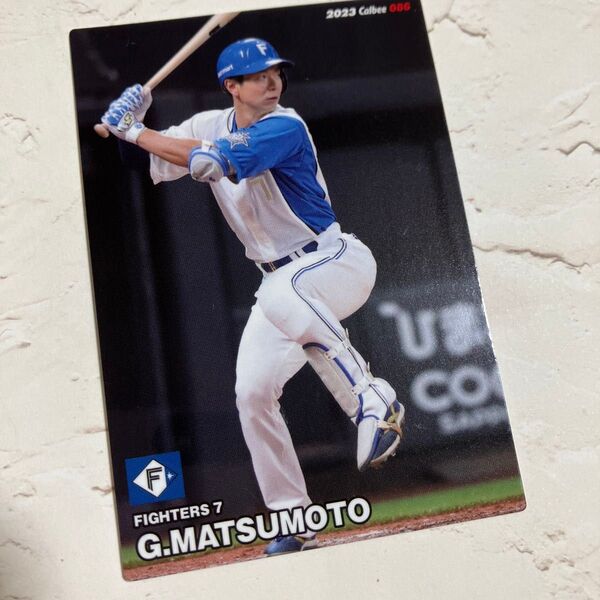 北海道日本ハムファイターズ 松本剛 プロ野球チップスカード2023