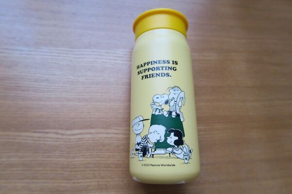 【新品】スタバ×スヌーピー★ステンレスミニボトル PEANUTS 355ml★イエロー★水筒 タンブラー★2022年 コラボ第1弾